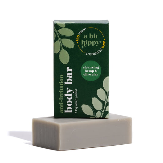 A Bit Hippy - Cleansing hemp and olive body bar 115g