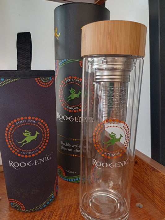 Roogenic - Double Walled Tea Infuser Drink Bottle