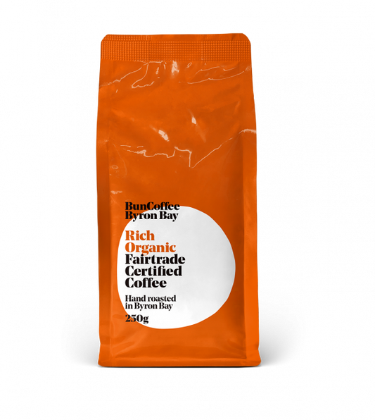 Bun Coffee - 100% Certified Rich Organic Coffee 250g