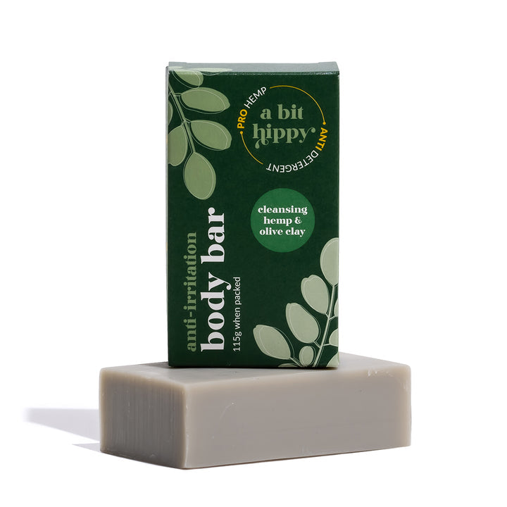 A Bit Hippy - Cleansing hemp and olive body bar 115g