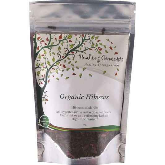 Healing Concepts - Organic Hibiscus Loose Leaf Tea 50g