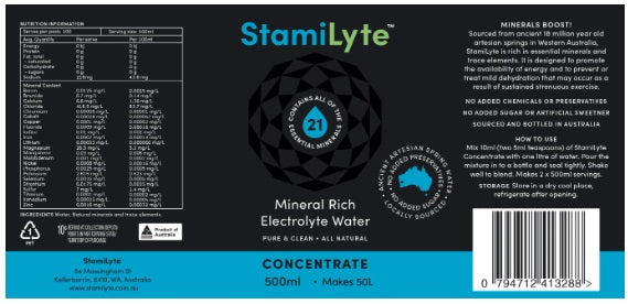 Stamilyte Electrolyte Drink